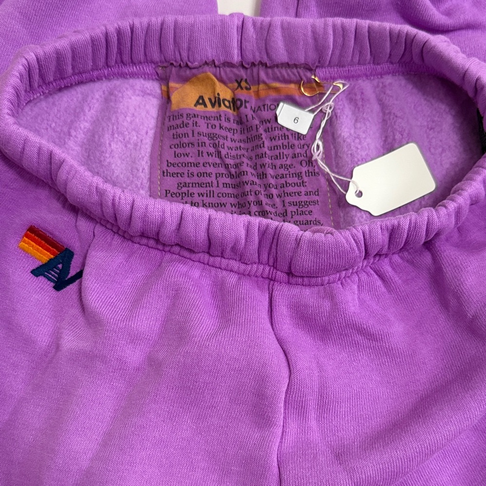 Aviator Nation Women’s Neon Purple Sweatpants